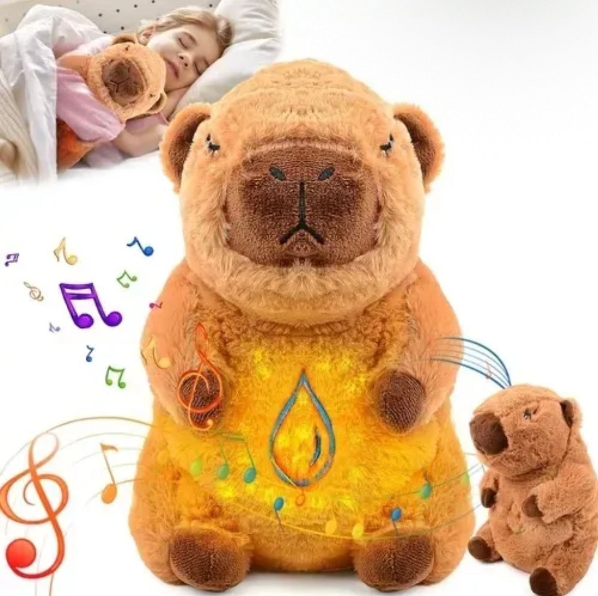 🌟 Peluche Capibara Brillante Músical 🌟