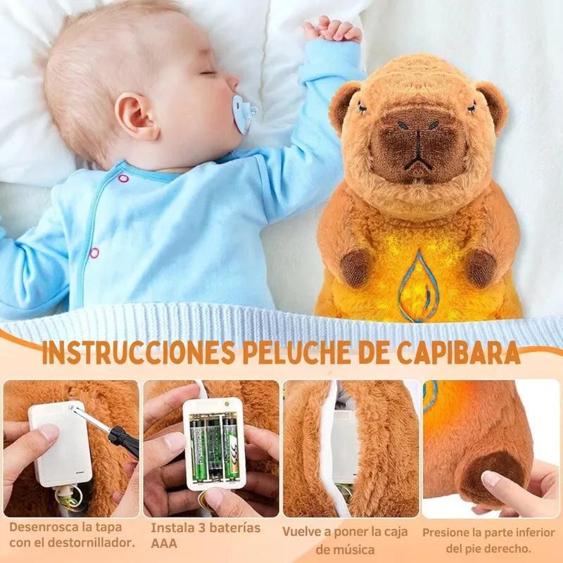 🌟 Peluche Capibara Brillante Músical 🌟